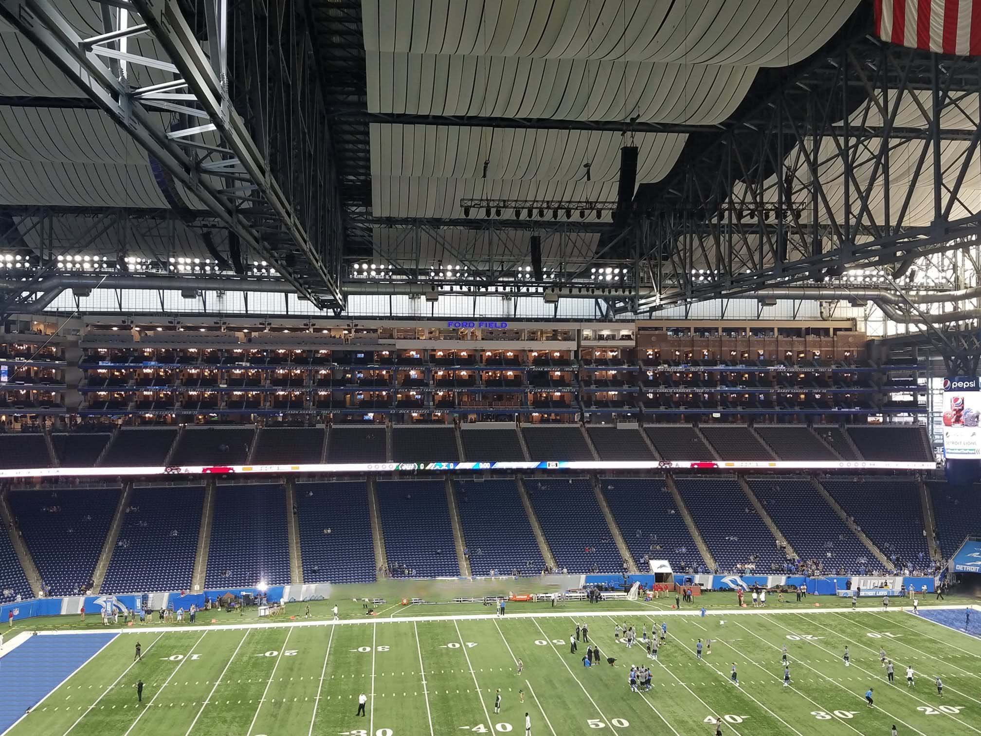 Detroit Lions Seating Chart With Seat Numbers