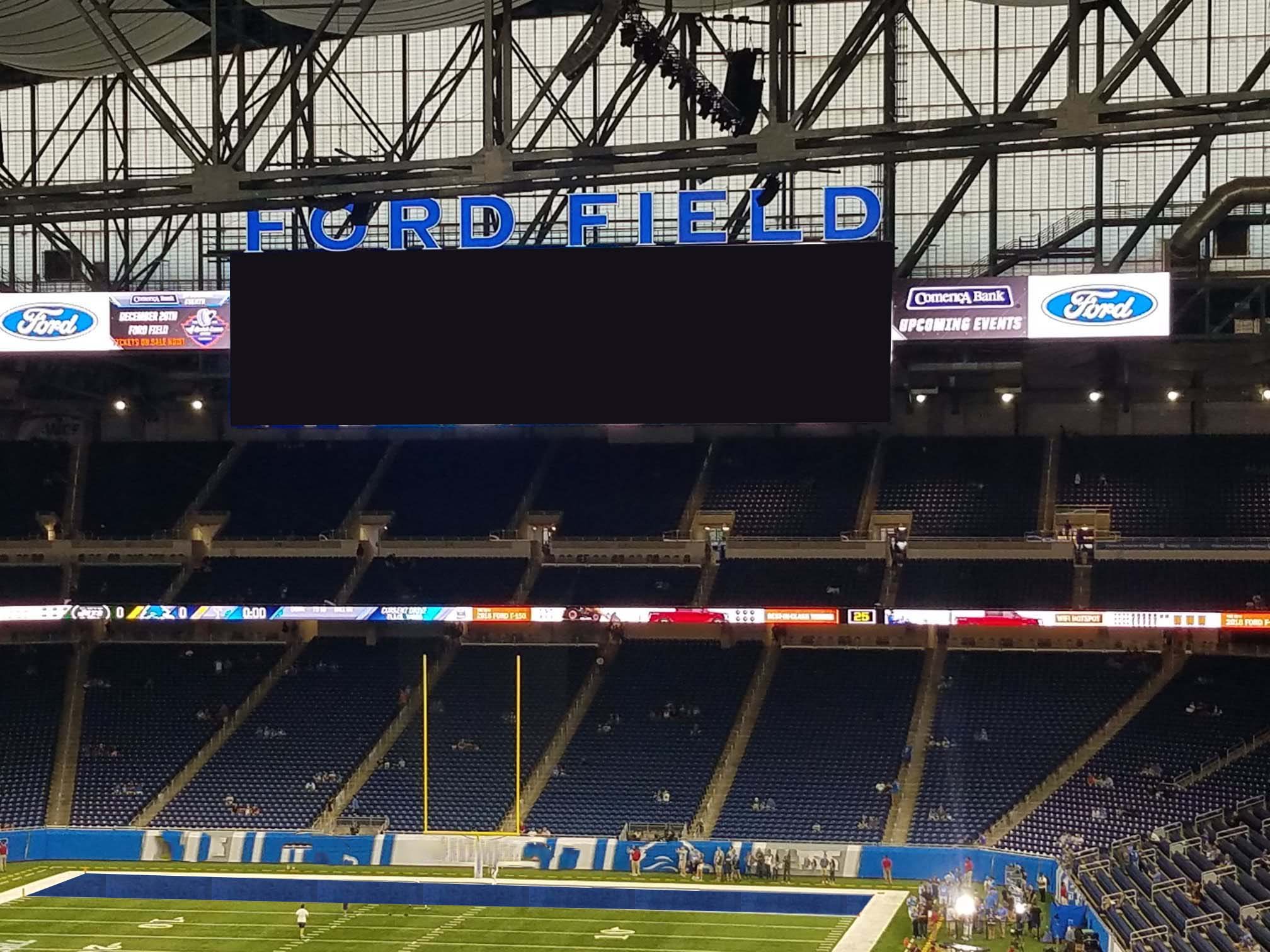 ford field videobord