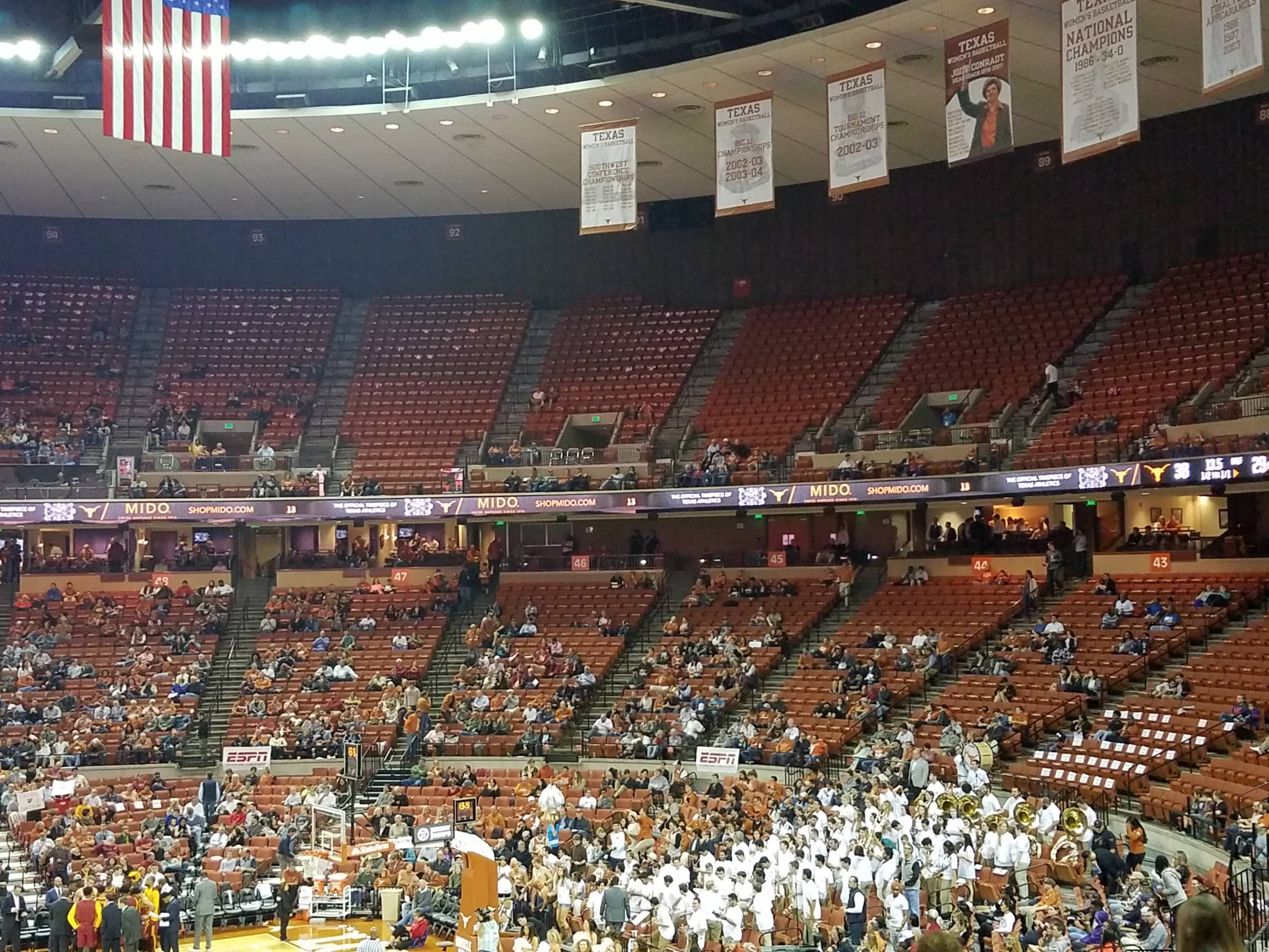 Frank Erwin Center Concert Seating Chart