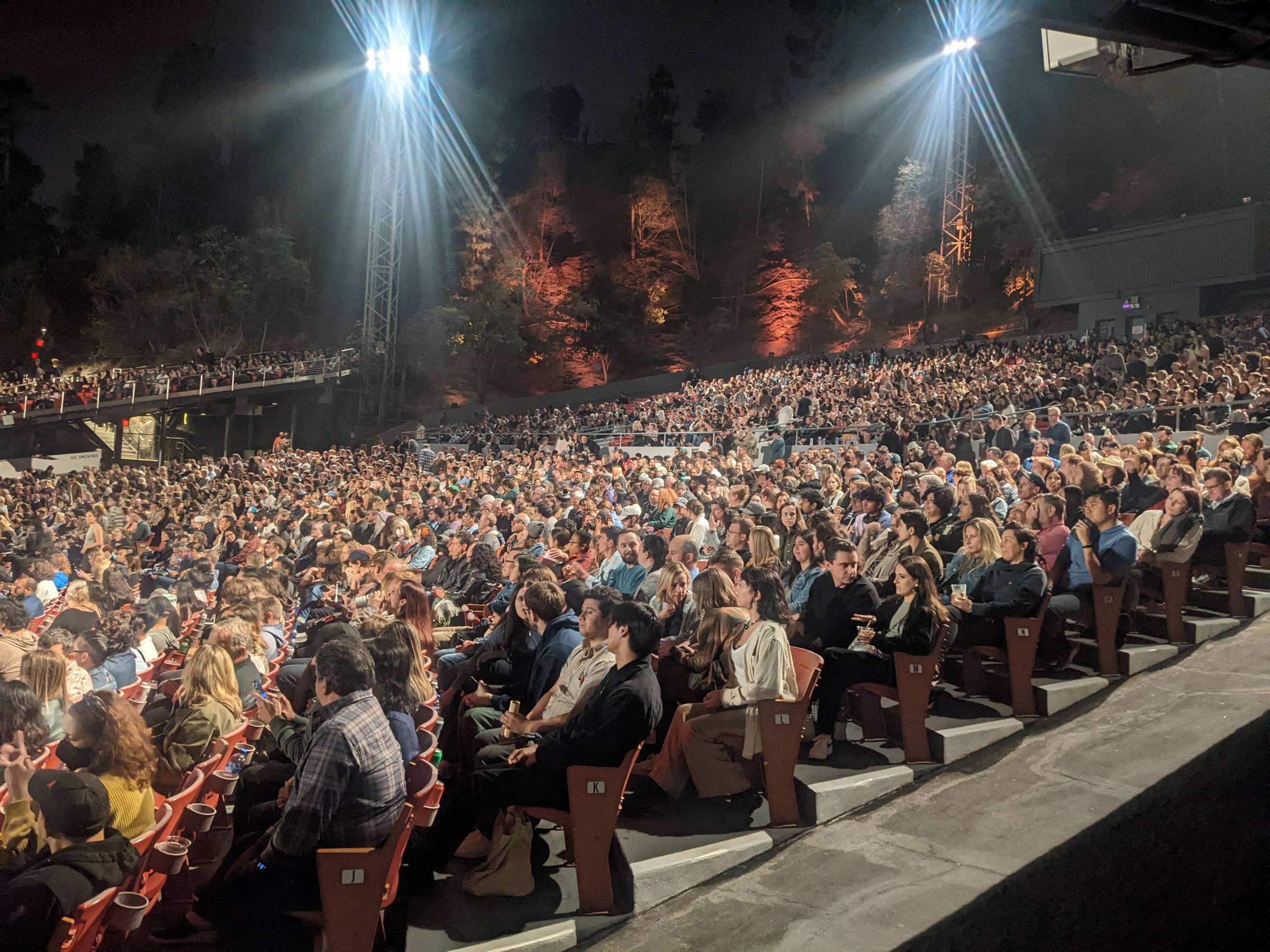 full crowd at greek theatre