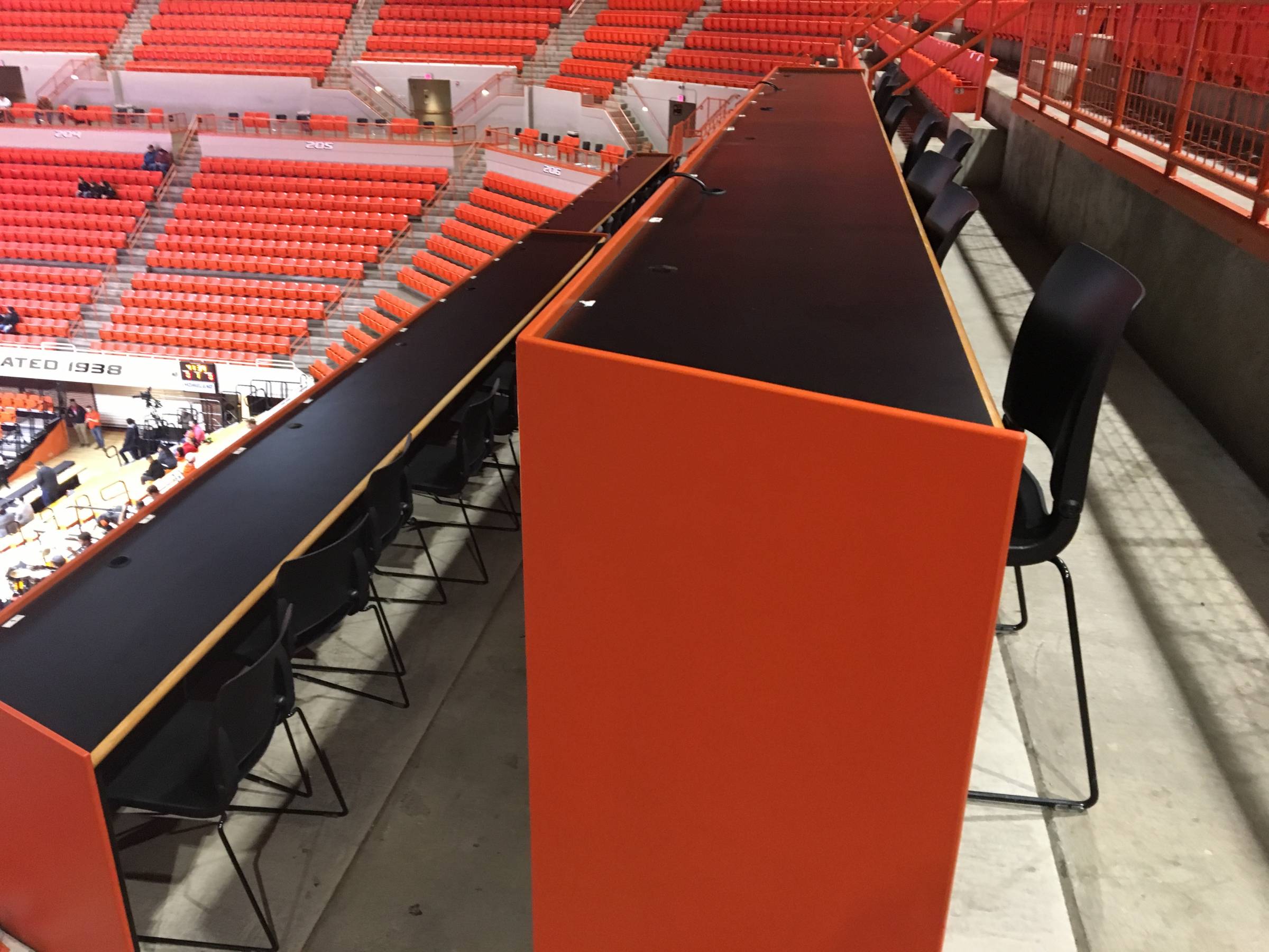 Press Box at Gallagher-Iba Arena