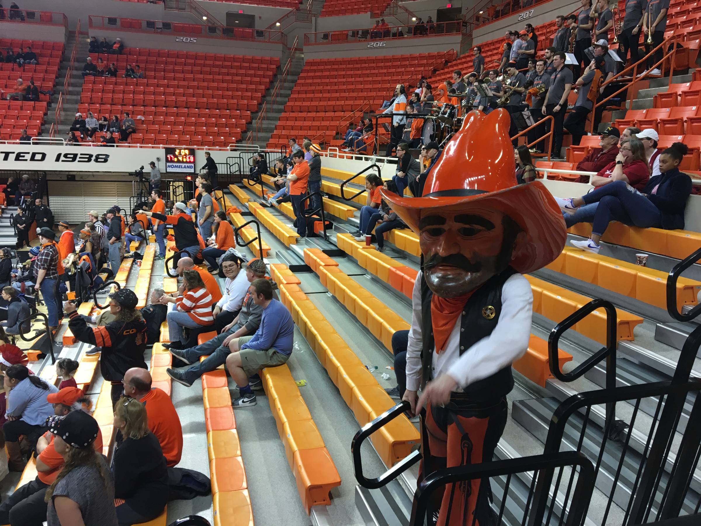 Pistol Pete at Gallagher-Iba Arena