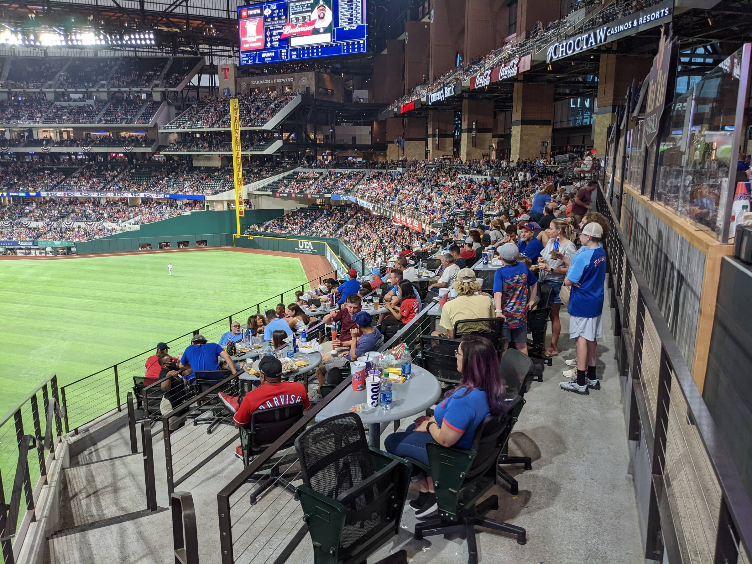 View of Batters Eye Zone at Globe Life Field