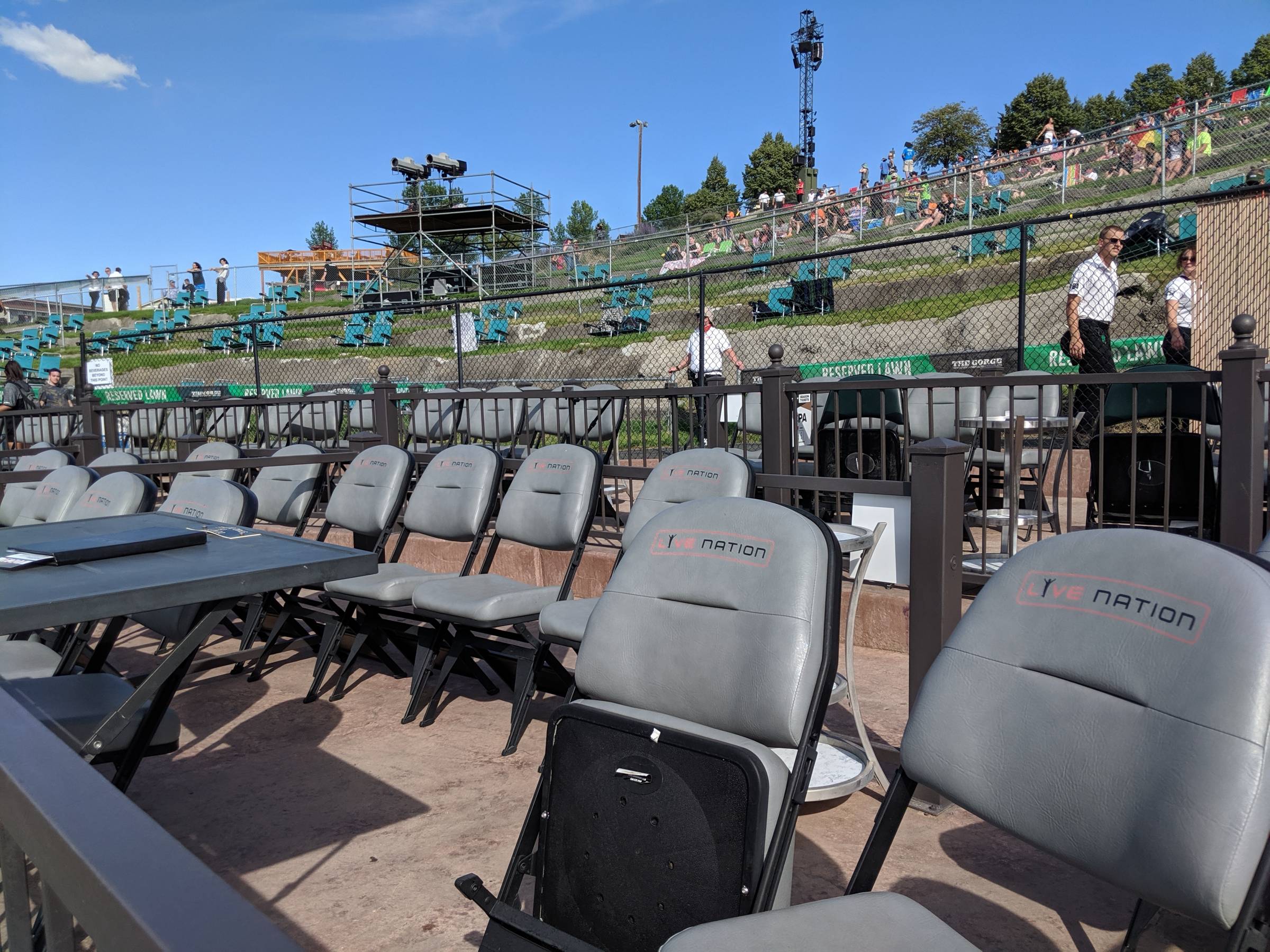 Box Seats at The Gorge