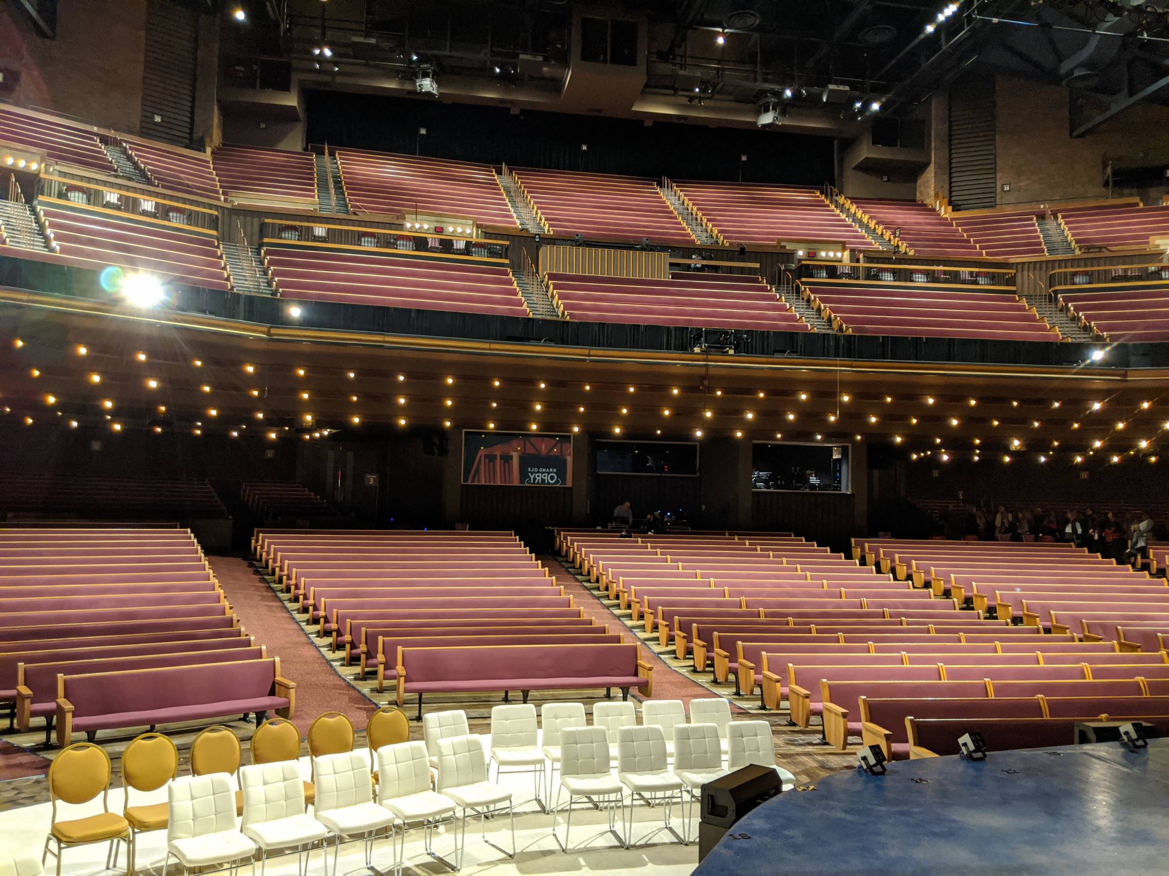 view of seats at Grand Ole Opry House