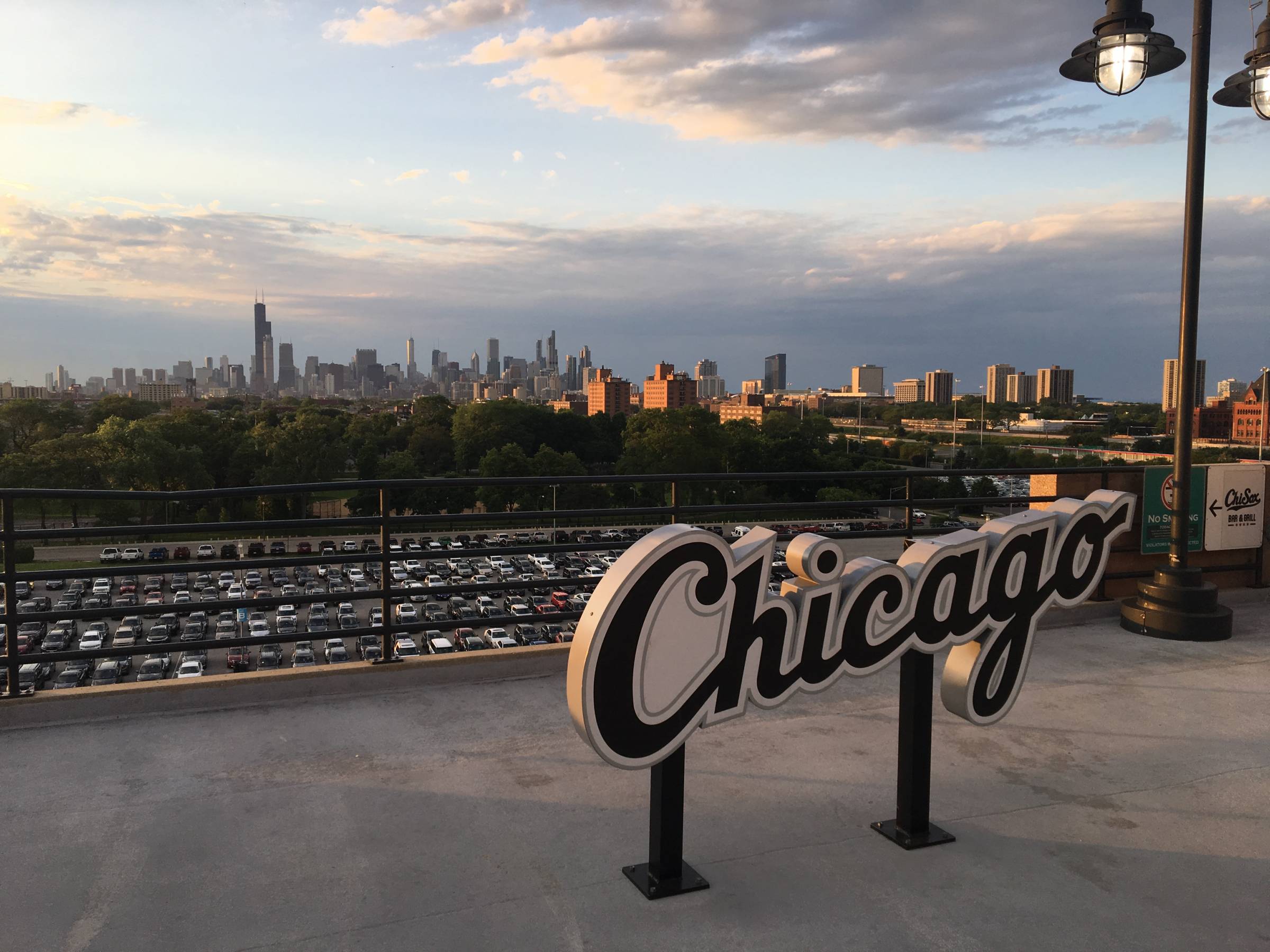 View of Chicago Skyline from Guaranteed Rate Field