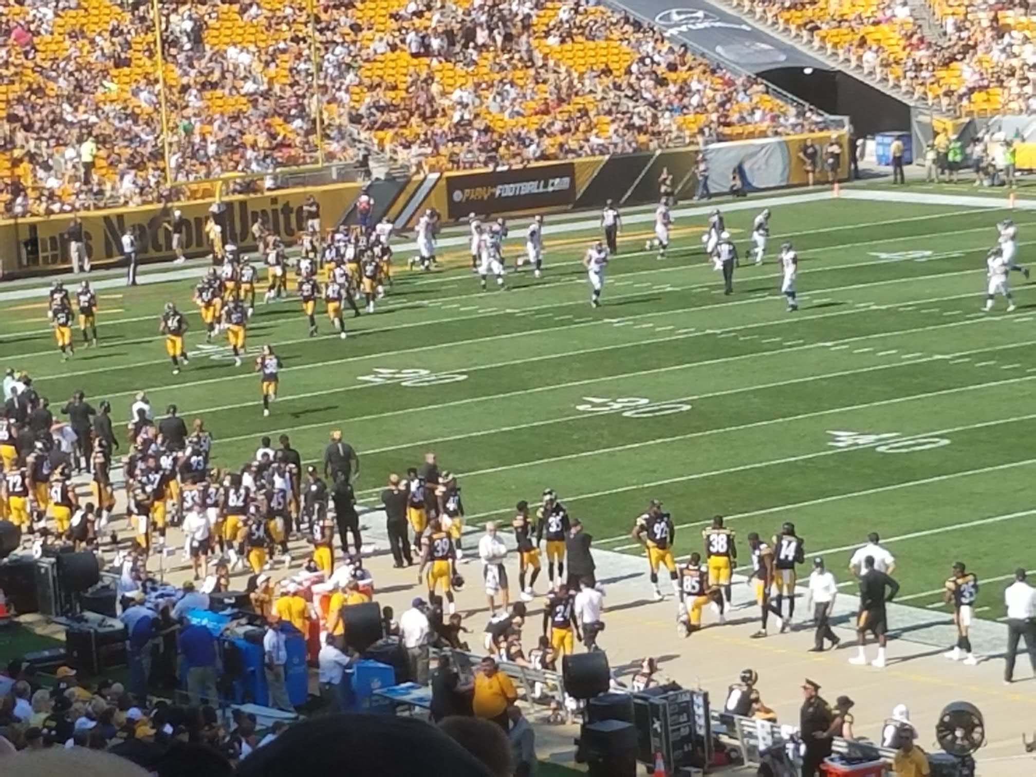 Pittsburgh Steelers Seating Chart Rows