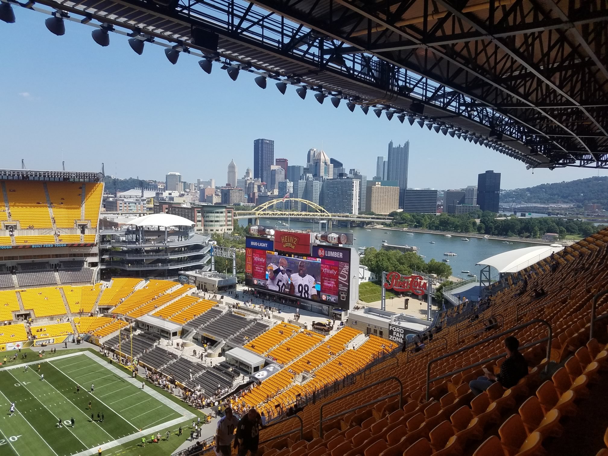 view of pittsburgh from heinz field
