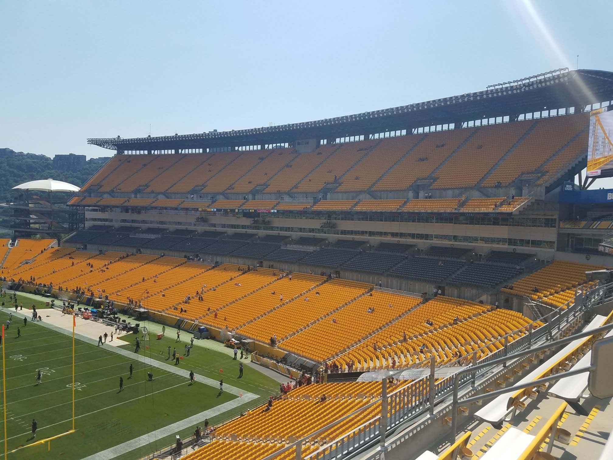 Pittsburgh Steelers Seating Chart Rows