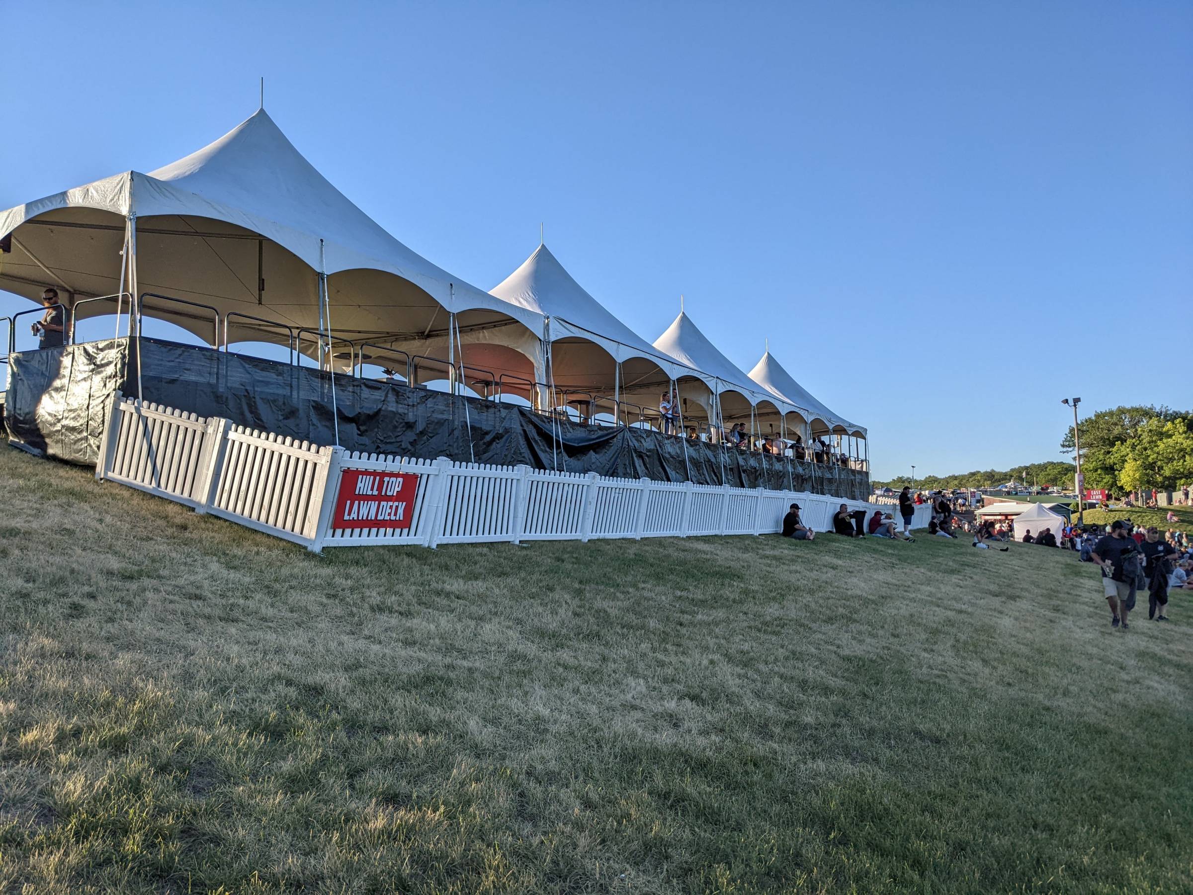 hilltop lawn deck at alpine valley