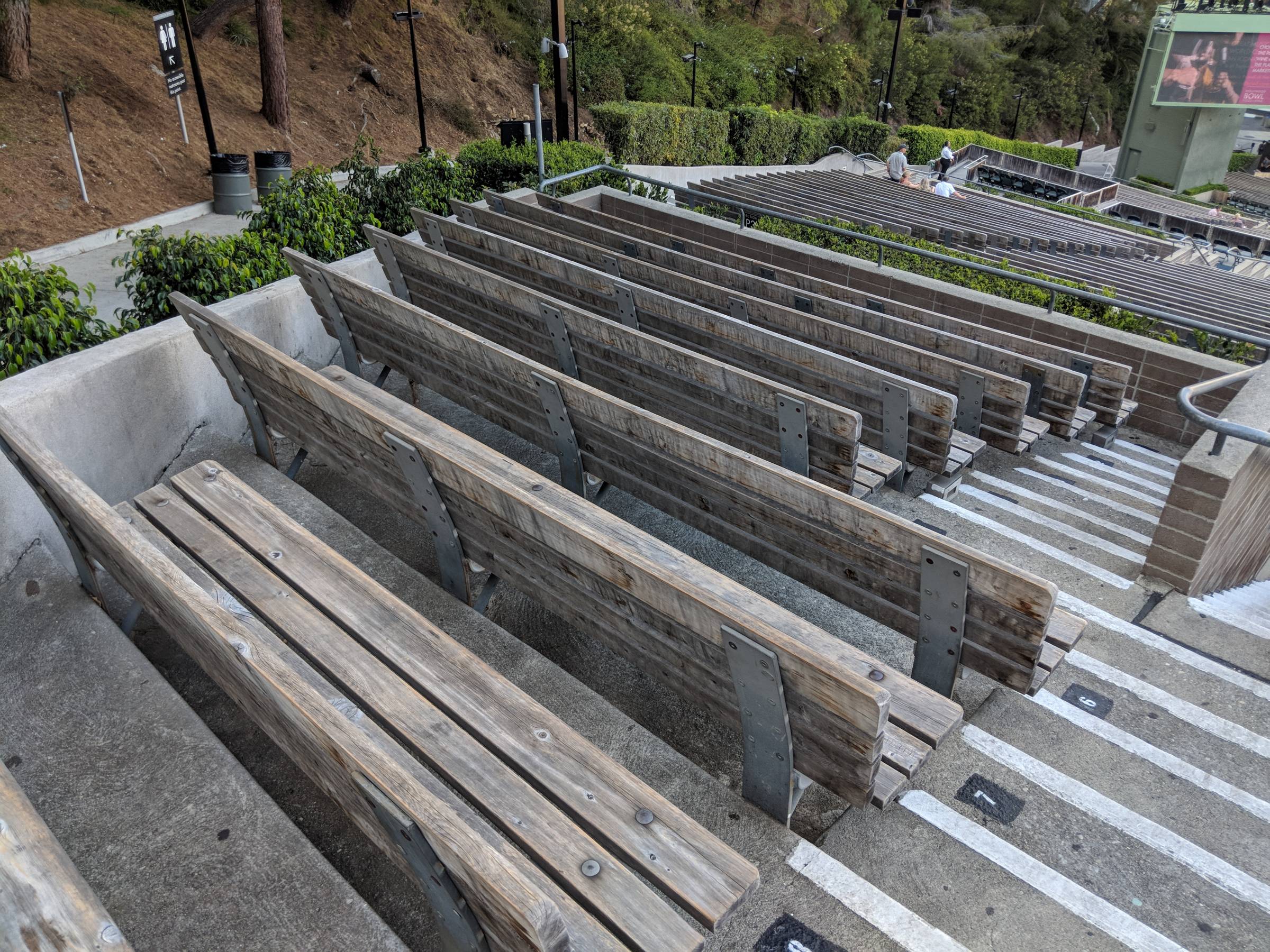 Promenade seats at the Hollywood Bowl