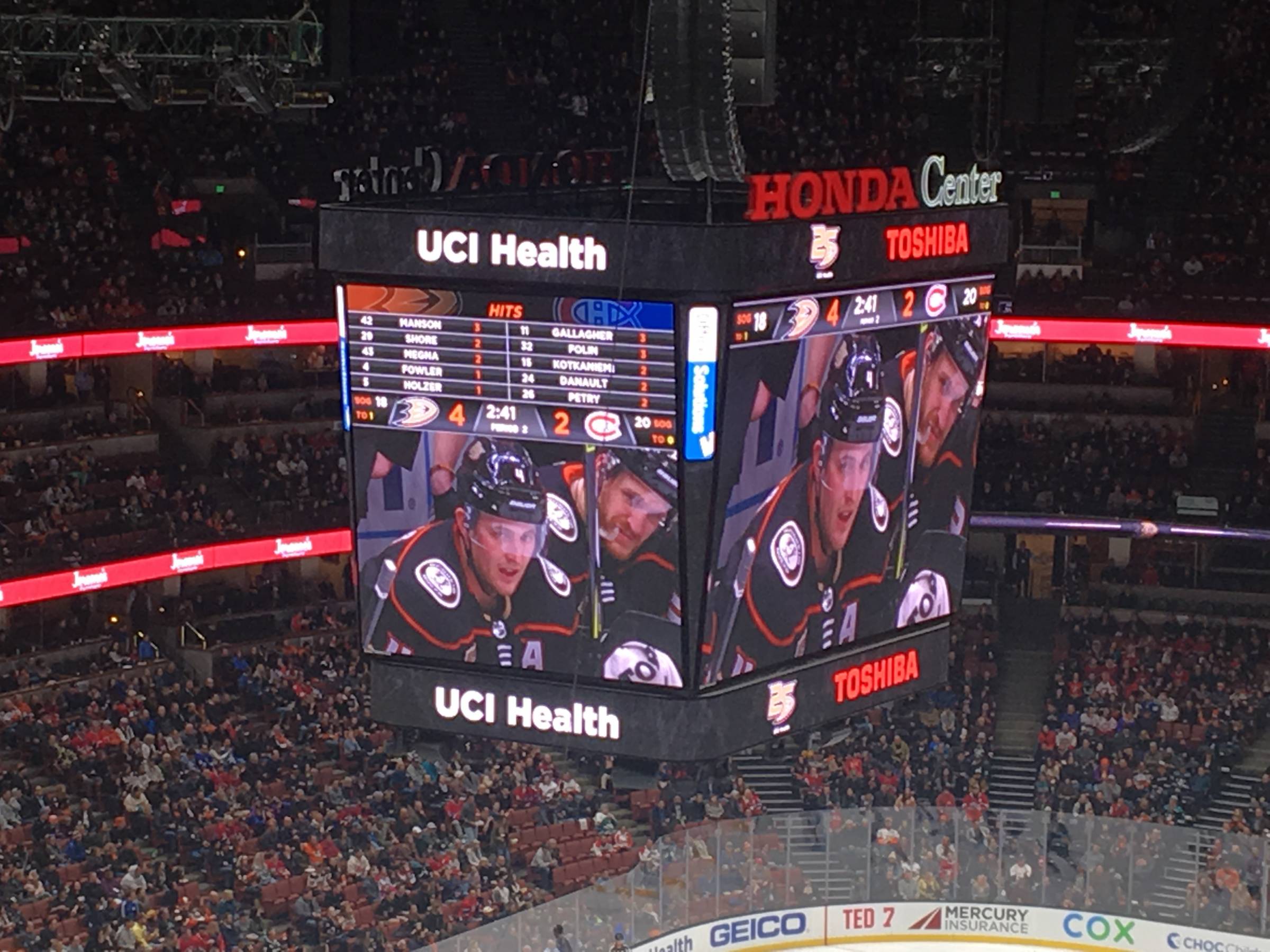 Honda Center Jumbotron 