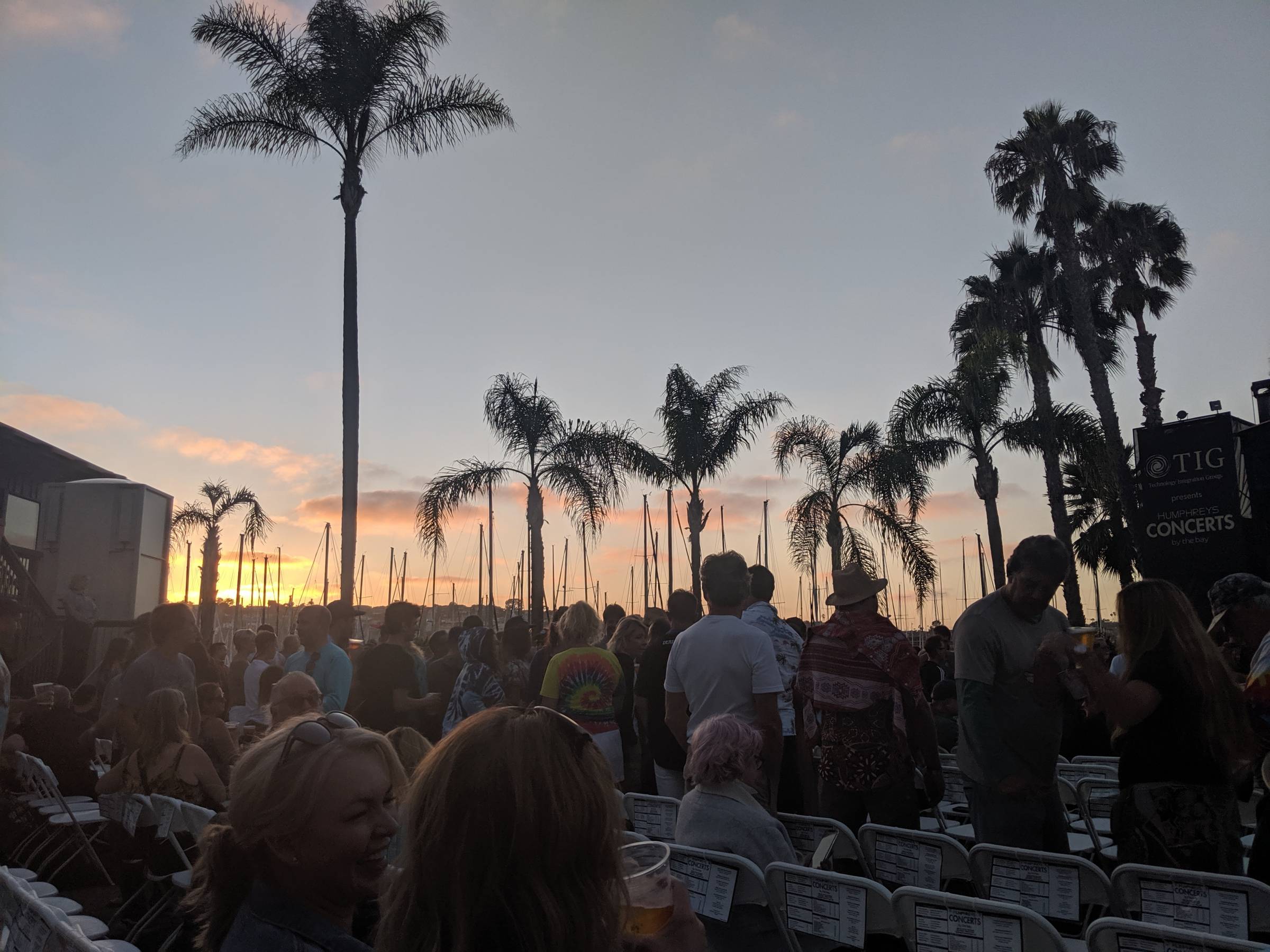 sunset at humphreys concerts by the bay