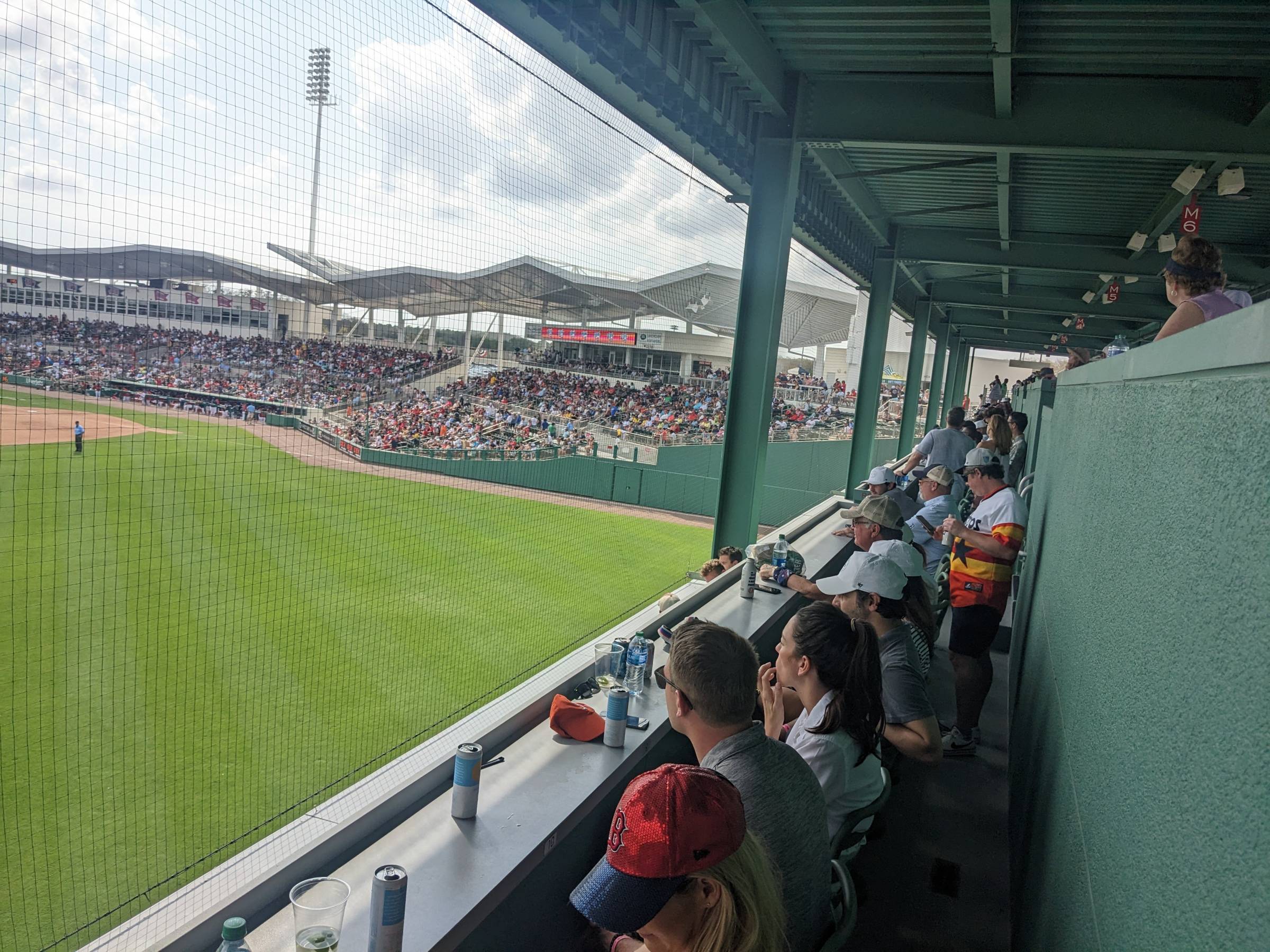 inside green monster at jetblue park