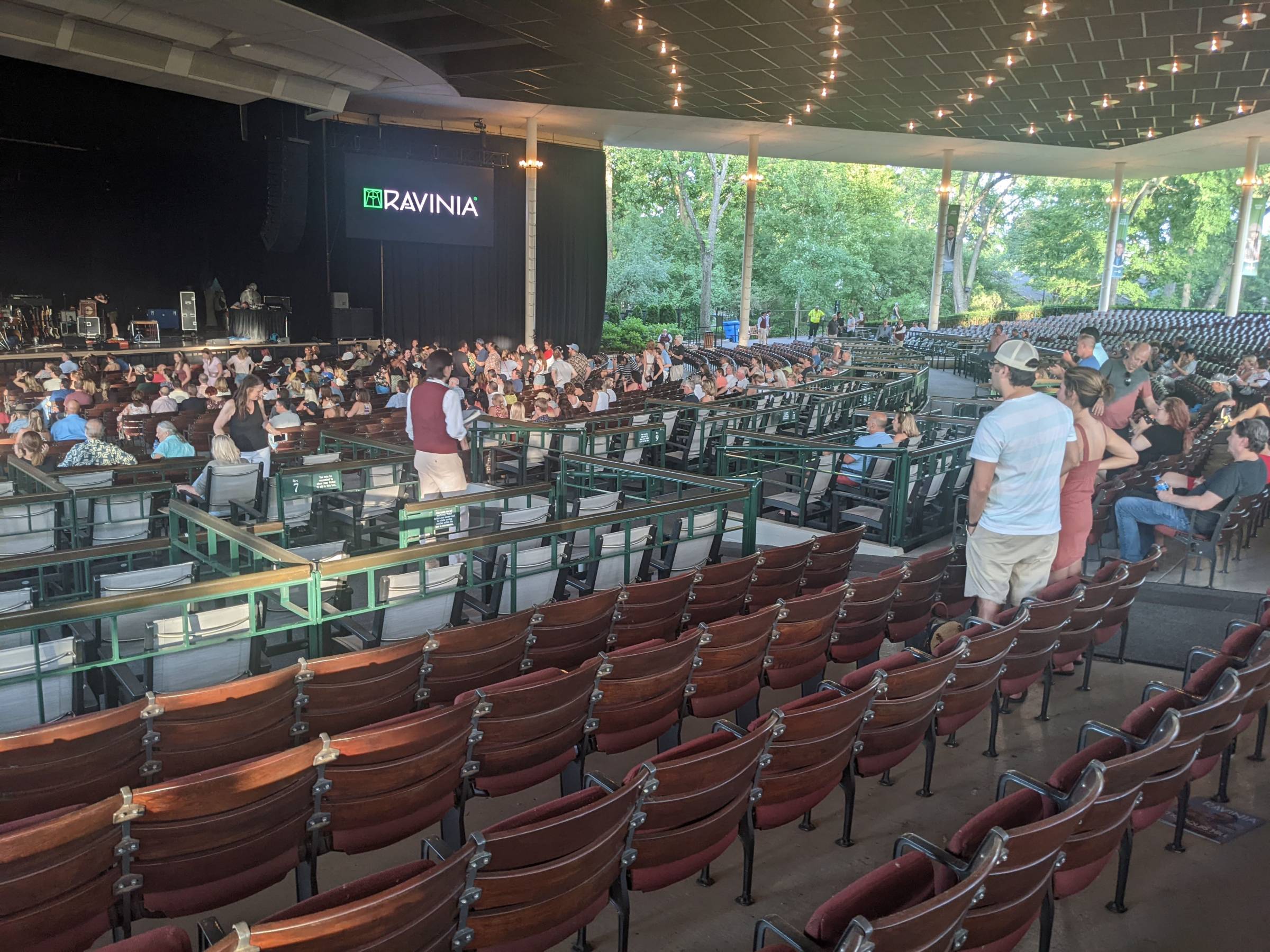 inside the pavilion at ravinia