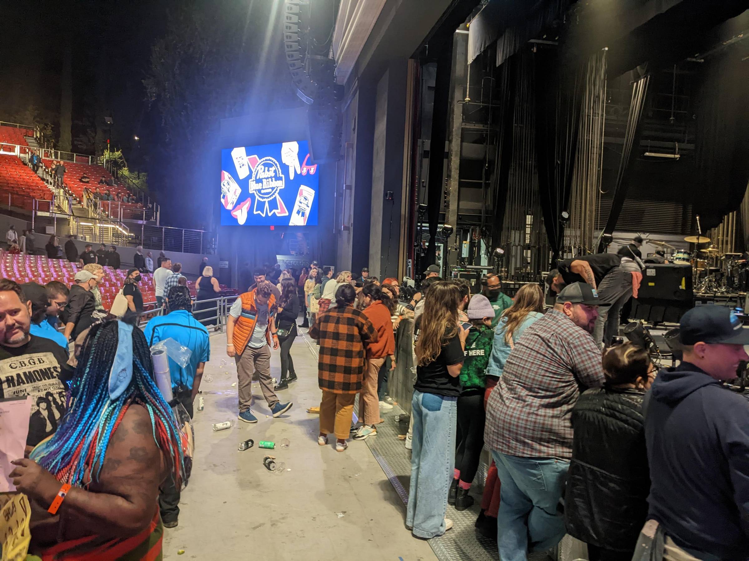 inside the pit at greek theatre la