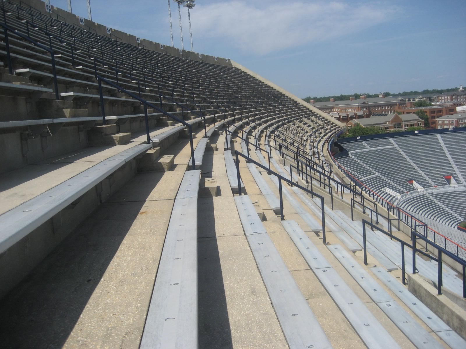 West upper deck stands