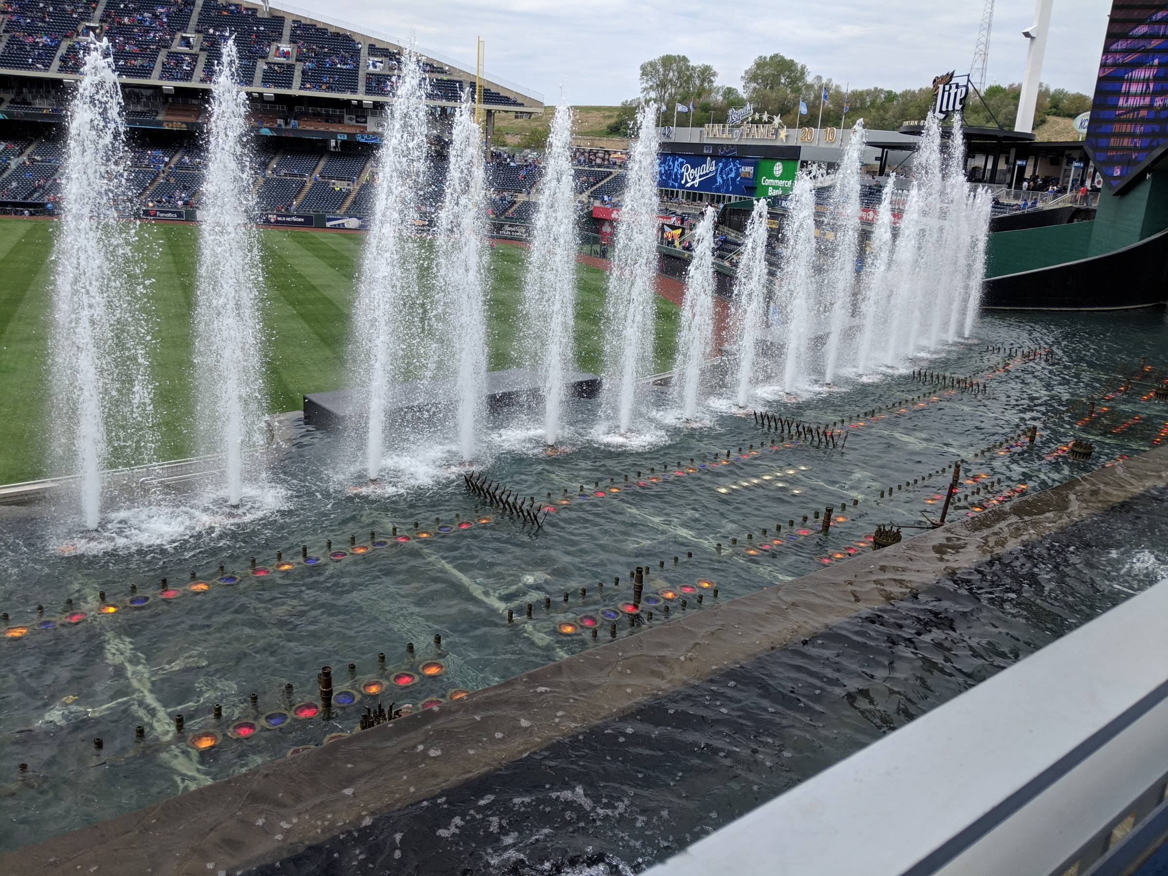 Kauffman Stadium Fountains