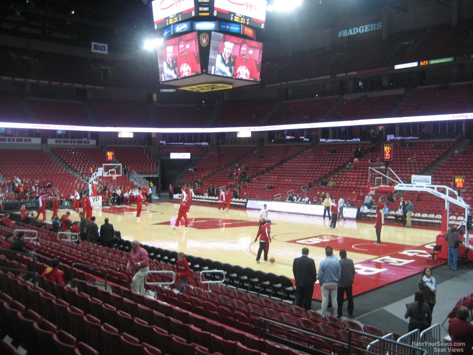 section 105 seat view  - kohl center