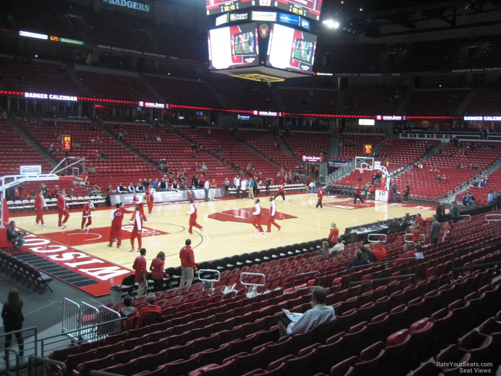 section 111 seat view  for basketball - kohl center