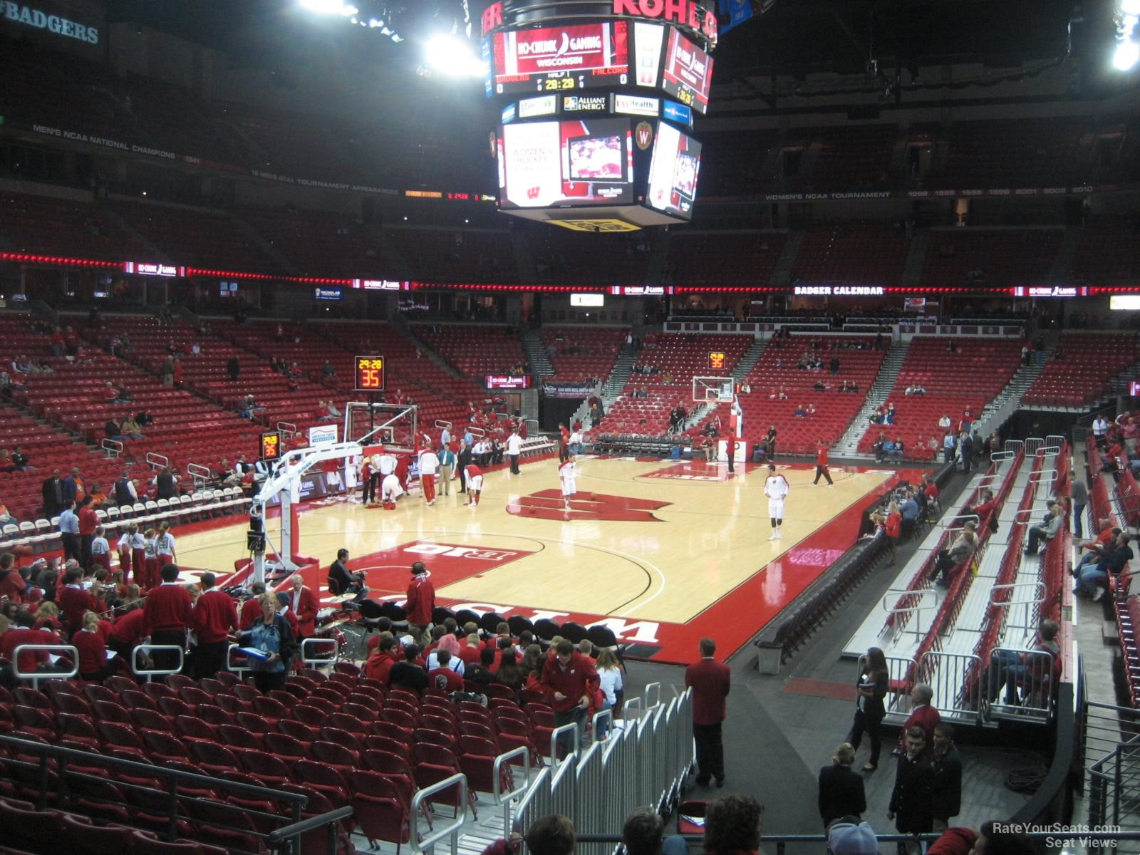 section 113 seat view  for basketball - kohl center