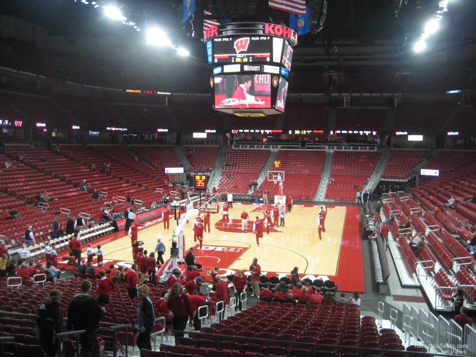 section 114 seat view  - kohl center