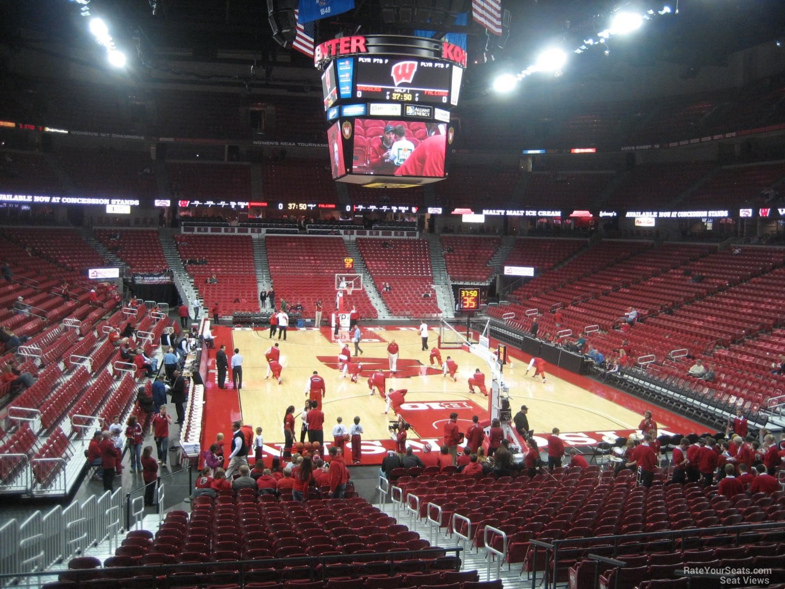 section 116 seat view  - kohl center