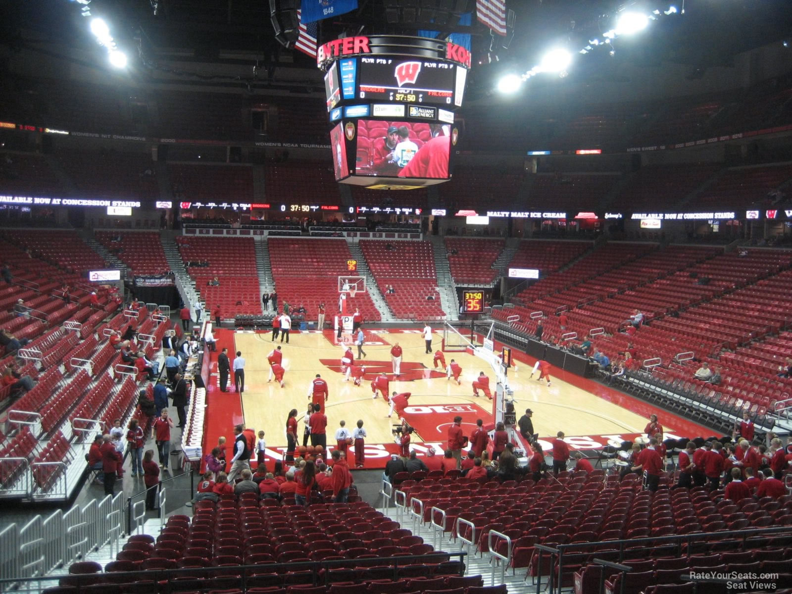 section 116 seat view  for basketball - kohl center