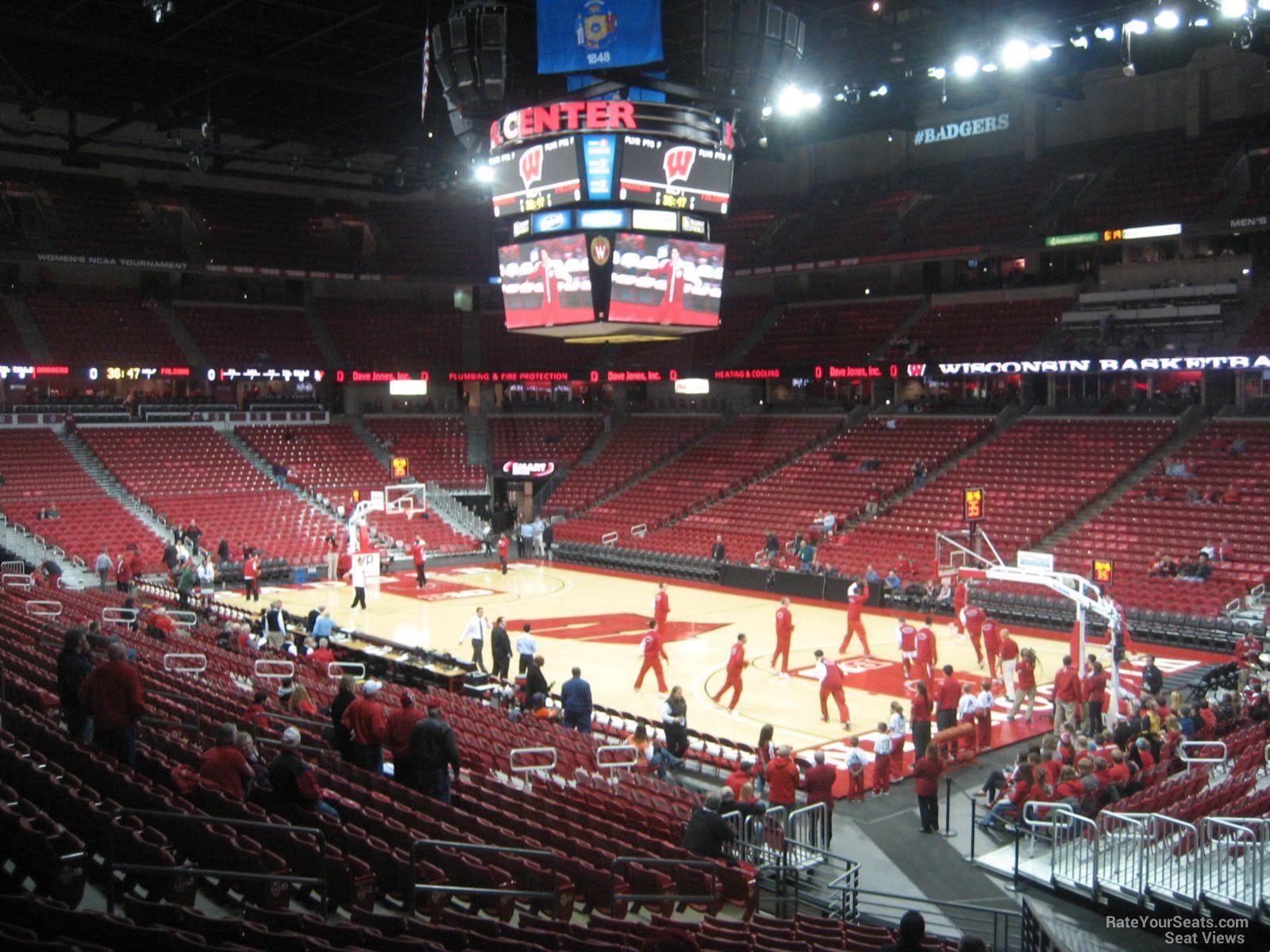 section 118 seat view  for basketball - kohl center