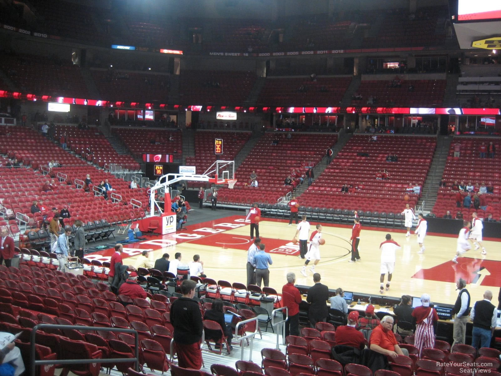 section 122 seat view  - kohl center