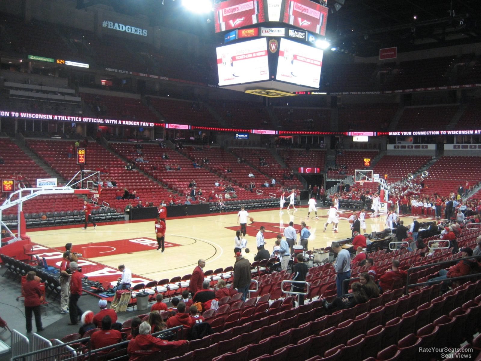 section 125 seat view  for basketball - kohl center