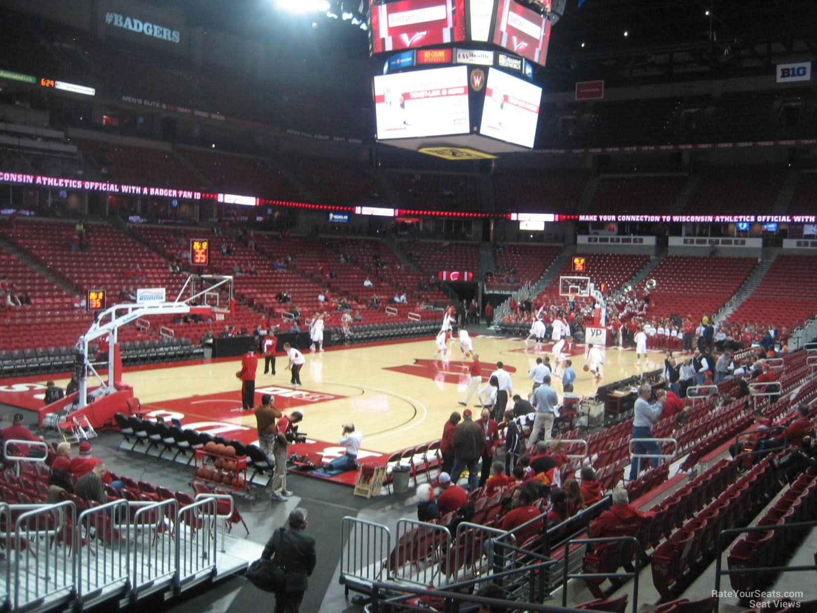 section 126 seat view  for basketball - kohl center