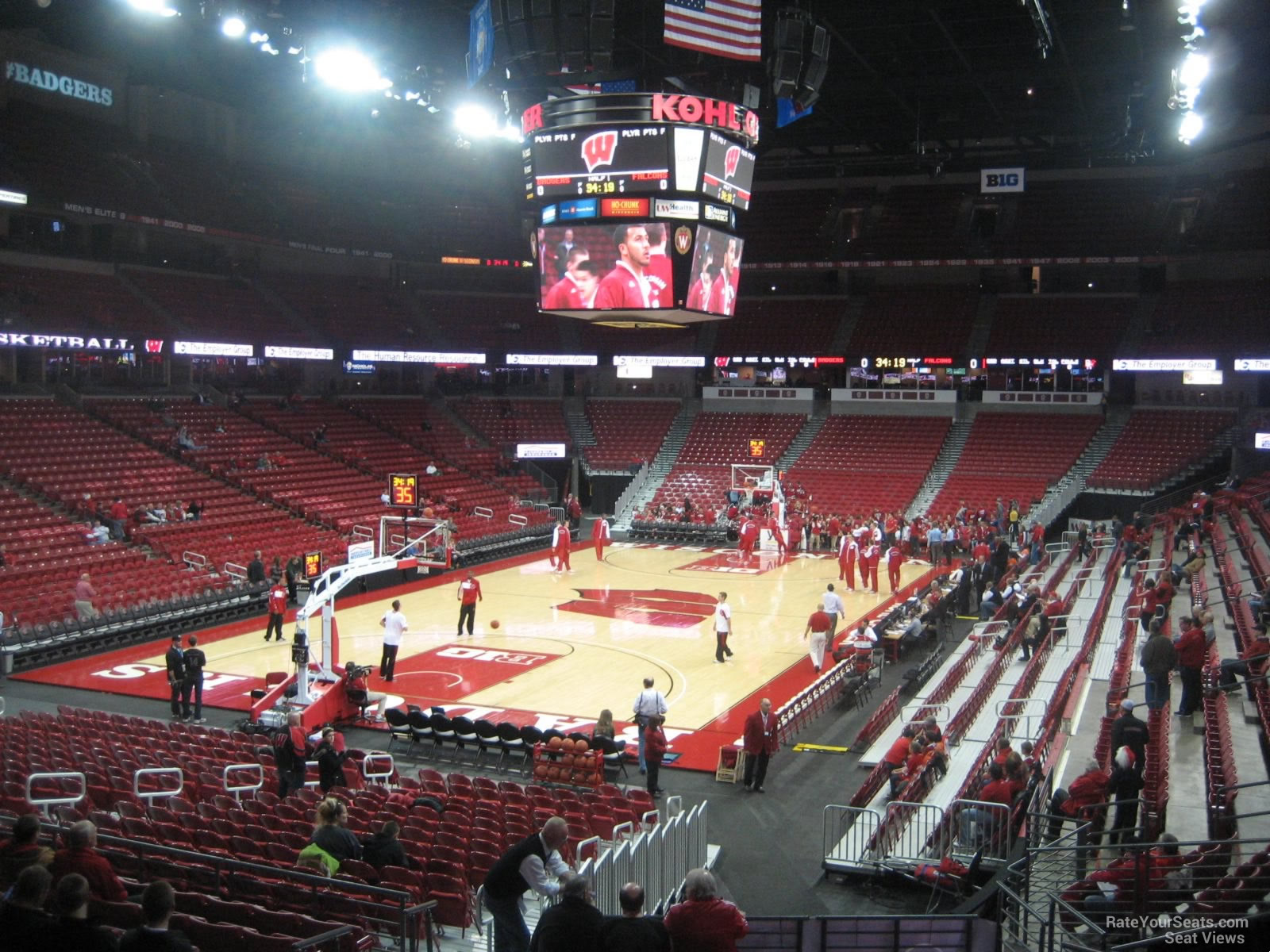 section 127 seat view  - kohl center