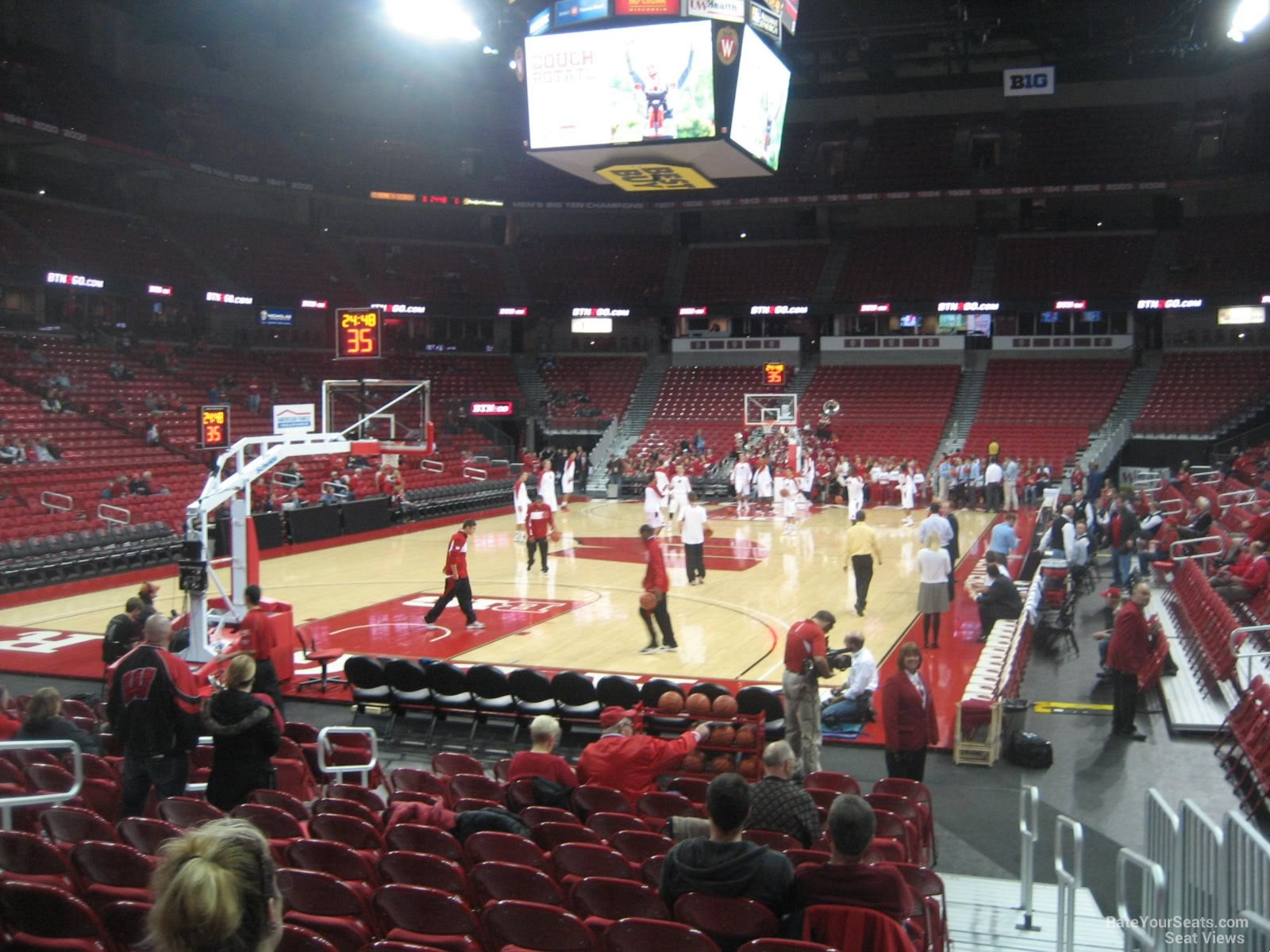 section 128 seat view  - kohl center