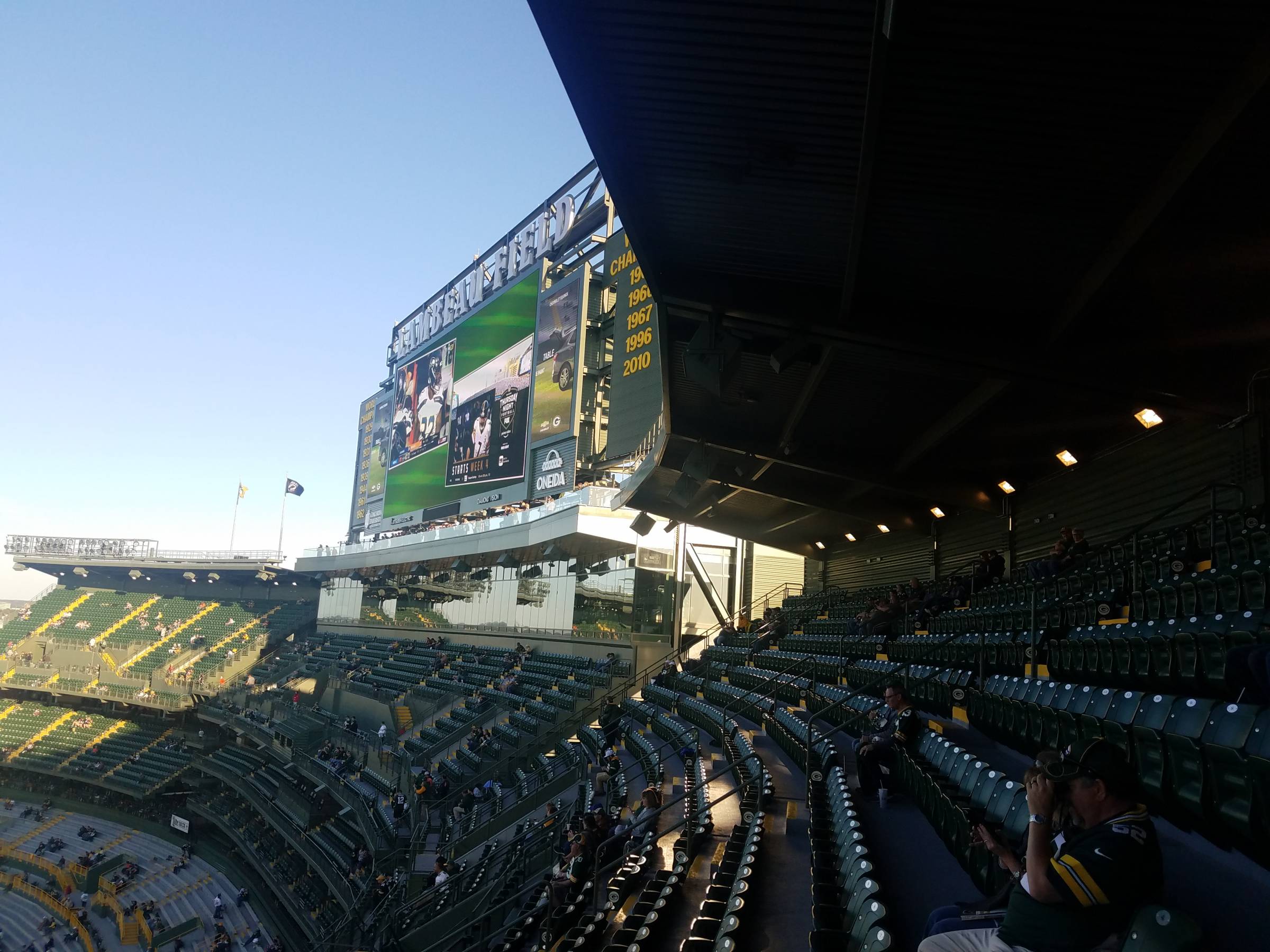 Lambeau Field Seating Chart With Rows Seat Number