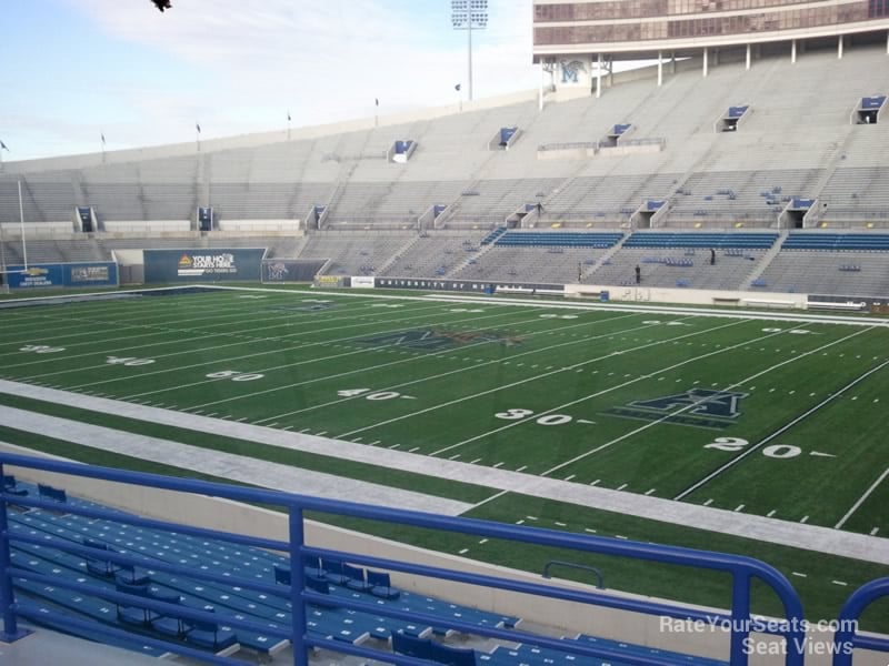 section 101, row 25 seat view  for football - liberty bowl stadium