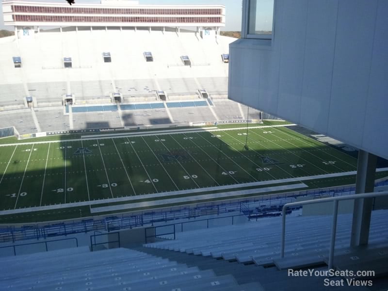 section 106, row 100 seat view  for football - simmons bank liberty stadium