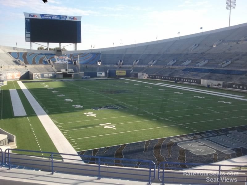 section 115, row 33 seat view  - liberty bowl stadium