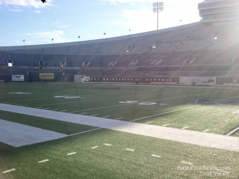 section 118, row 1 seat view  for football - liberty bowl stadium