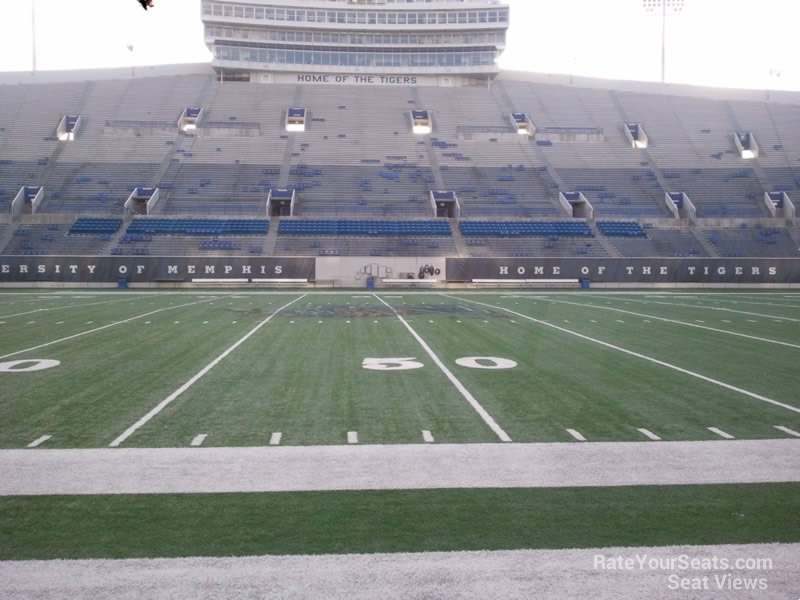 section 120, row 1 seat view  for football - liberty bowl stadium