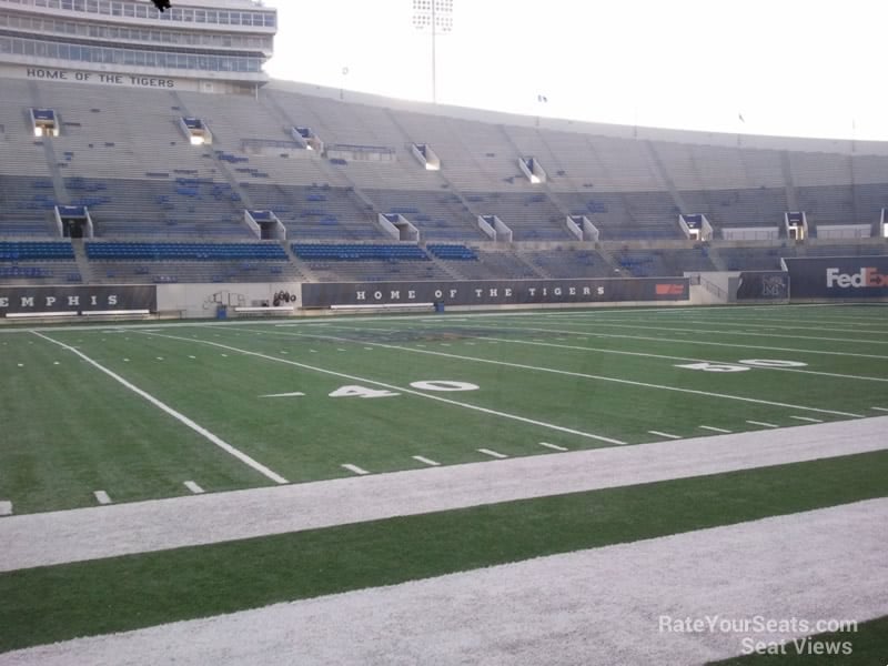 section 121, row 1 seat view  for football - liberty bowl stadium