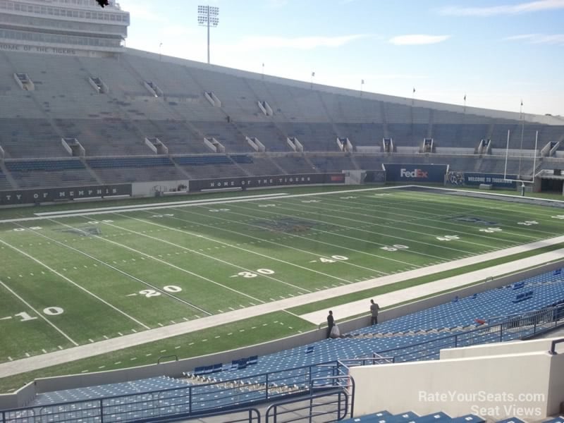 section 123, row 40 seat view  - liberty bowl stadium