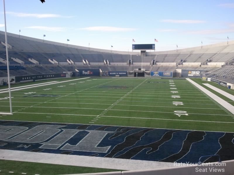 section 126, row 20 seat view  for football - liberty bowl stadium