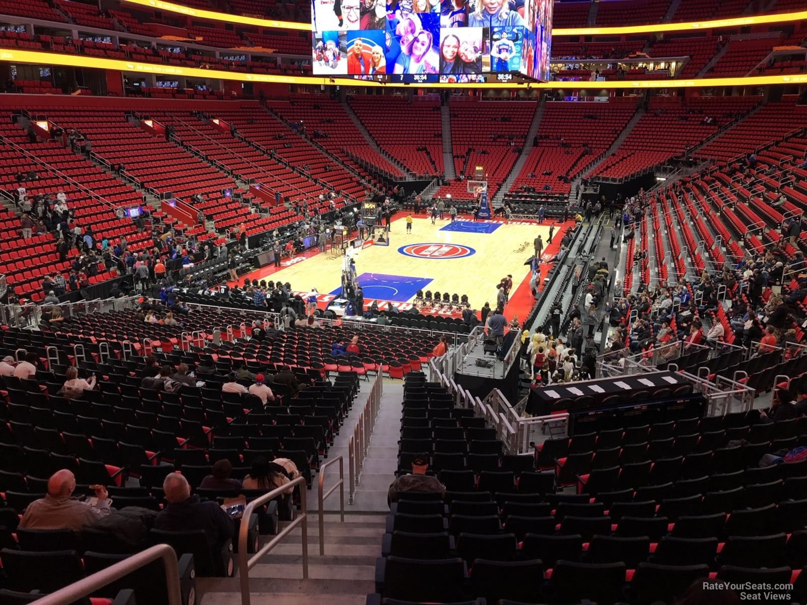 Little Caesars Arena Section 114 Detroit Pistons