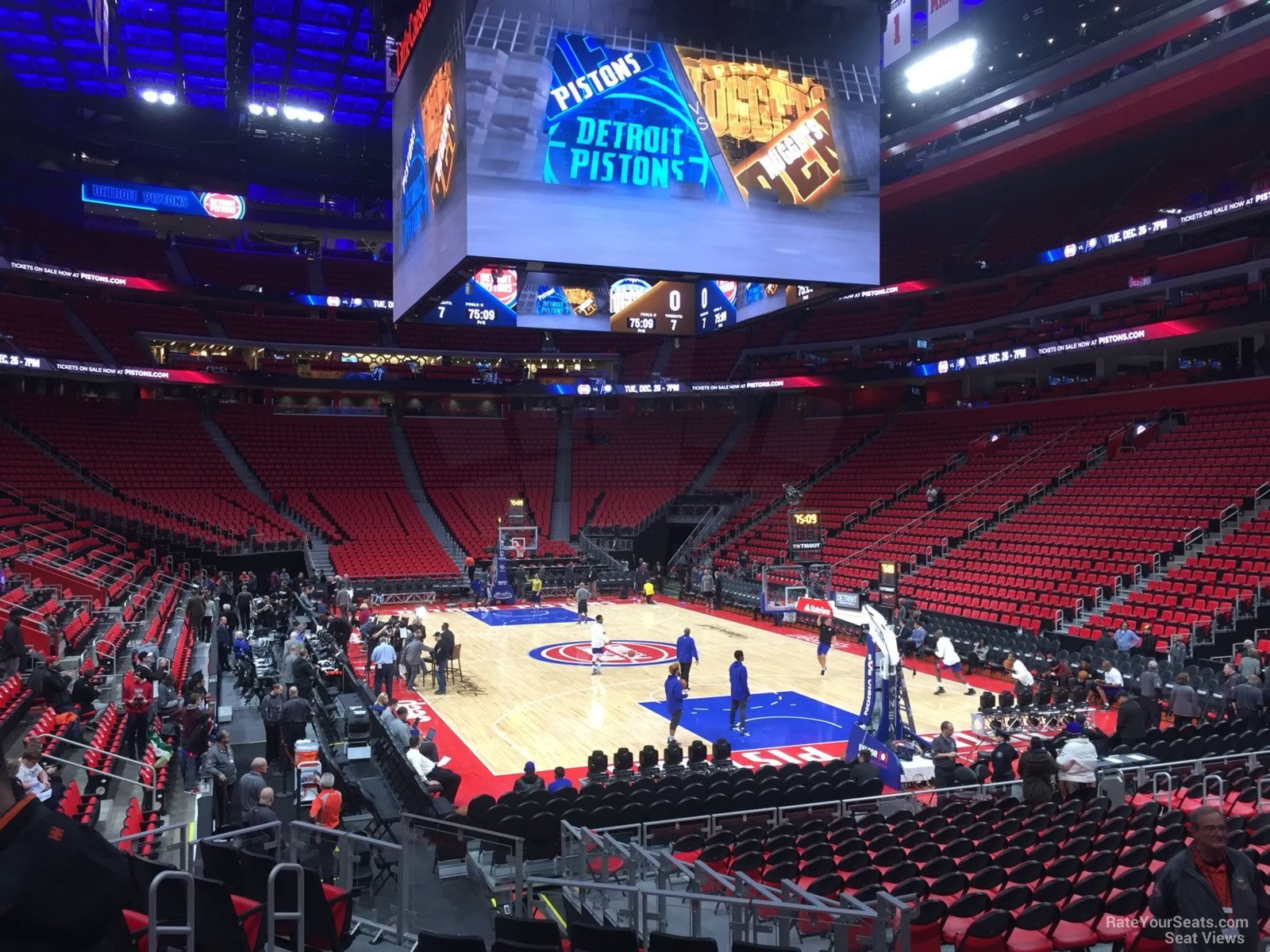 Little Caesars Arena Basketball Seating Chart