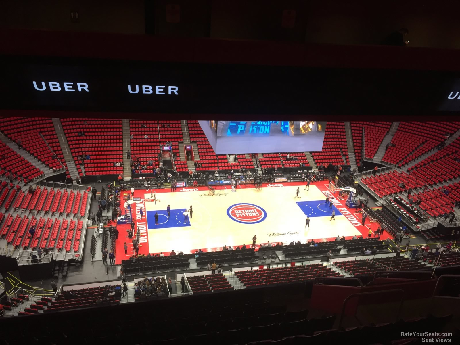 section 213, row 12 seat view  for basketball - little caesars arena