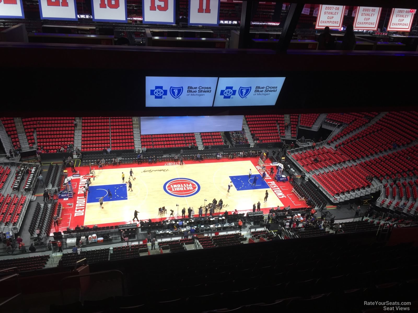 section 228, row 12 seat view  for basketball - little caesars arena