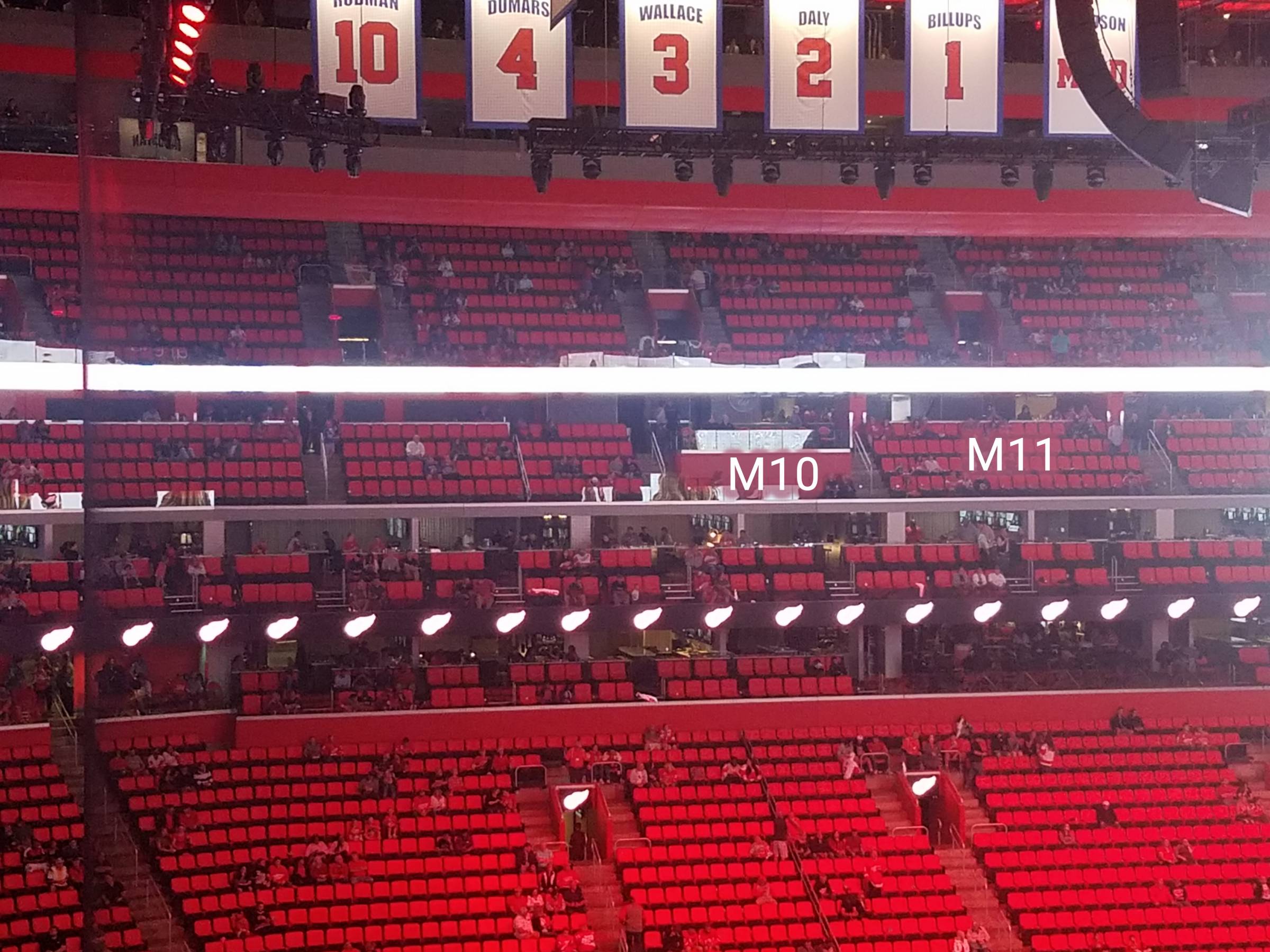 Mezzanine 12 at Little Caesars Arena 