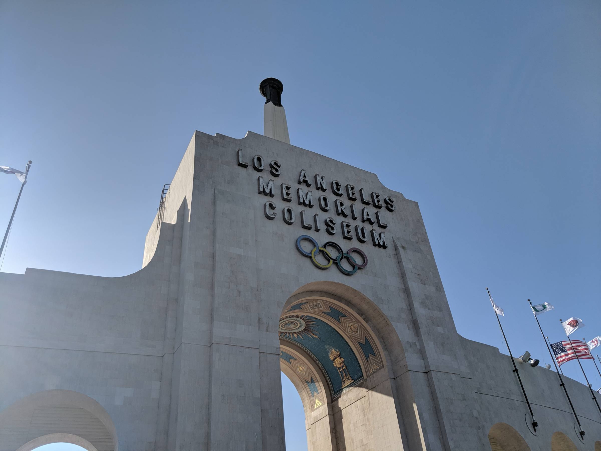 Peristyle at Los Angeles Memorial Coliseum