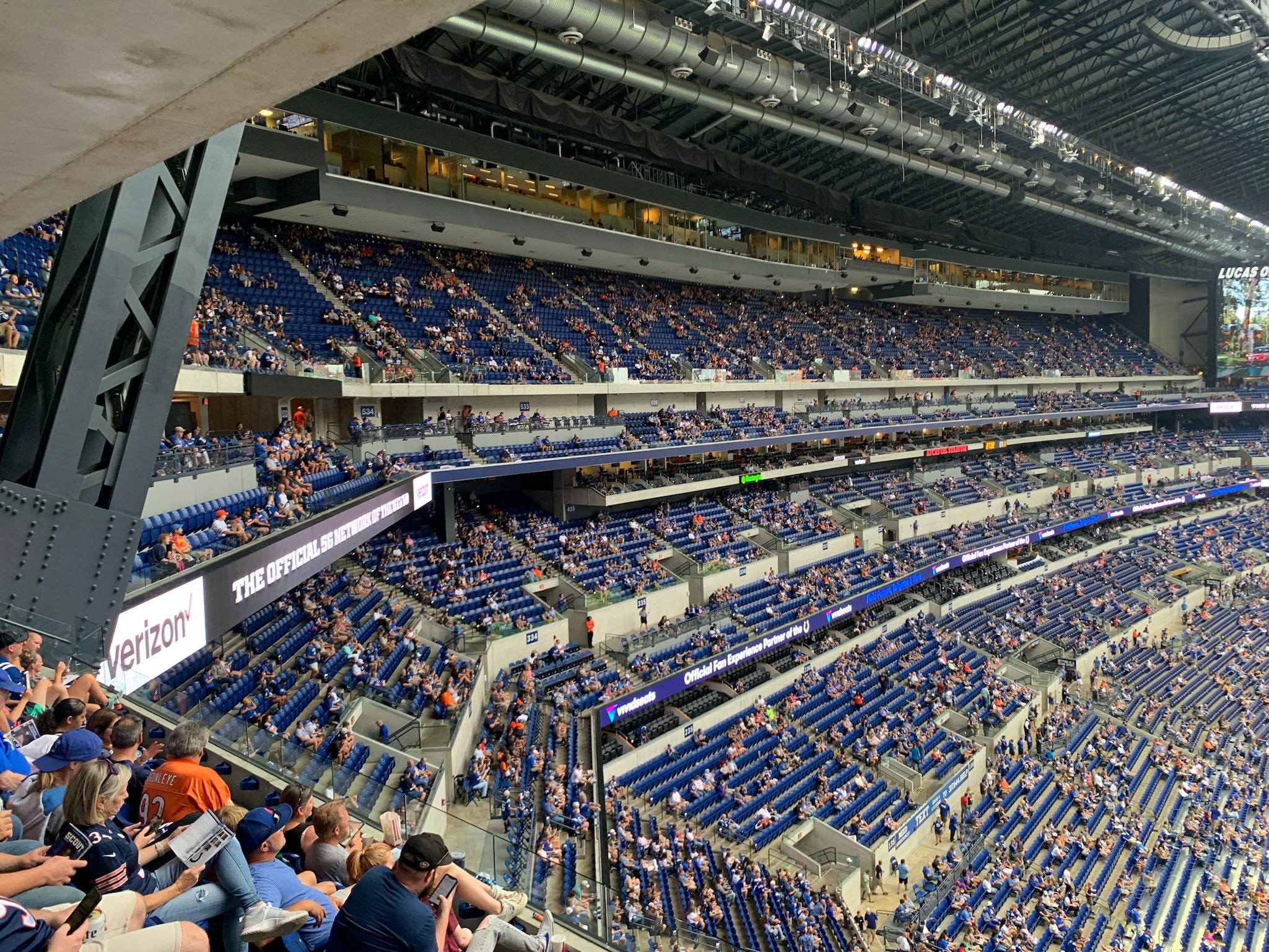 Loge Level seating at Lucas Oil Stadium